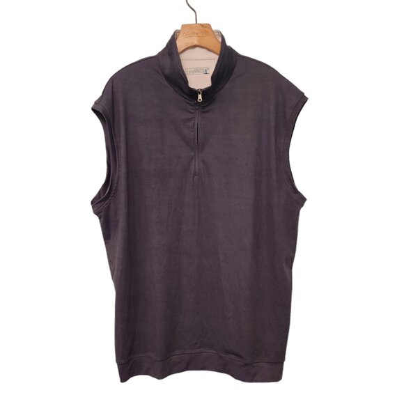 Westport Lifestyle Other - NWT Westport‎ Lifestyle Links 1/4 Zip Charcoal Gray Golf Vest Mens Sz LT NEW